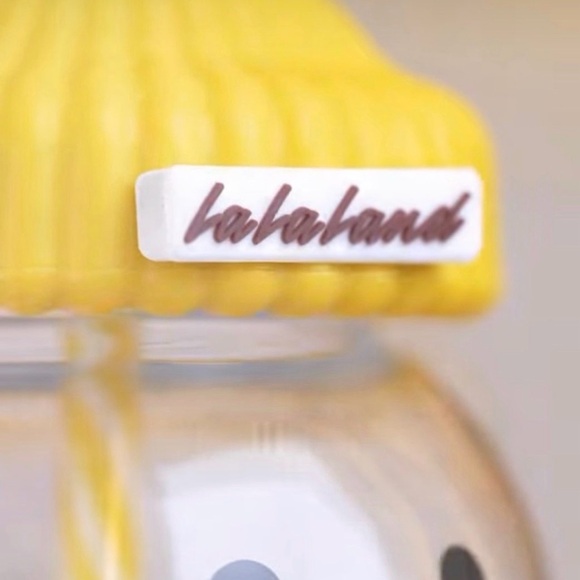 La La Land Kind Cafe Glass Yellow Bear Limited Edition New In Box 20 Ounces New - Picture 3 of 8